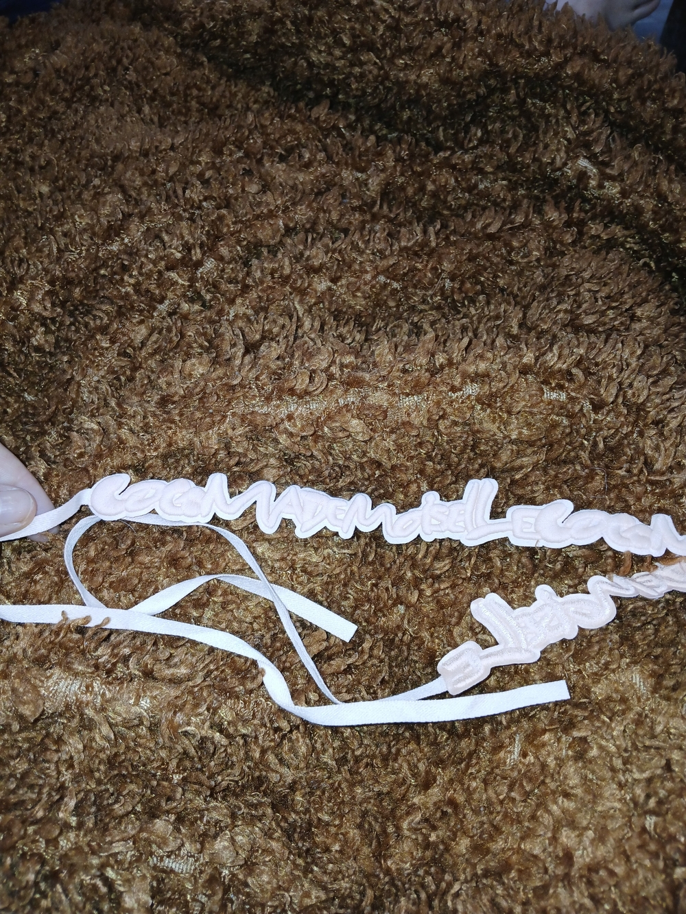 CHANEL Soft Pink Velvet Ruffled Headband
